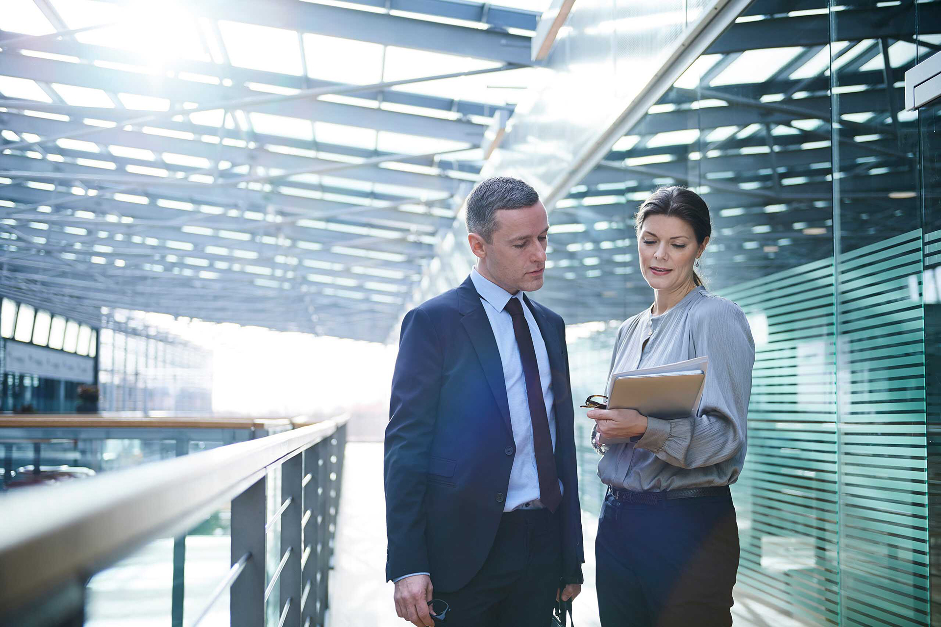 business partners standing
